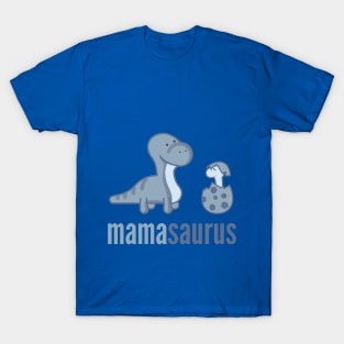Mamasaurus Shirt Dinosaur Family Shirt Set T-Shirt